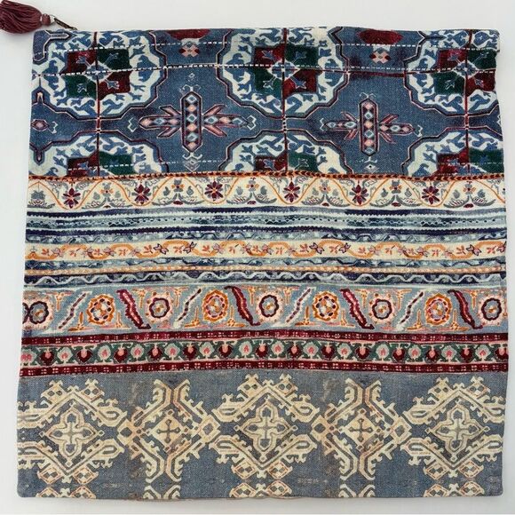 Anthropologie Risa Square Pillow Cover Zippered 20” x 20” - Picture 1 of 11